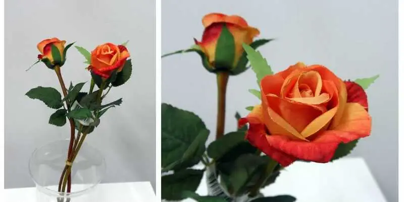 Букет цветов искусственных Роза 30см (3 шт.)