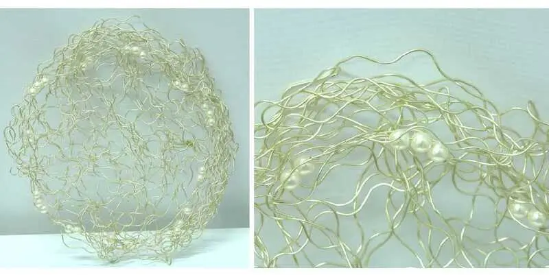 Манжетка (проволока, бусины) 20см