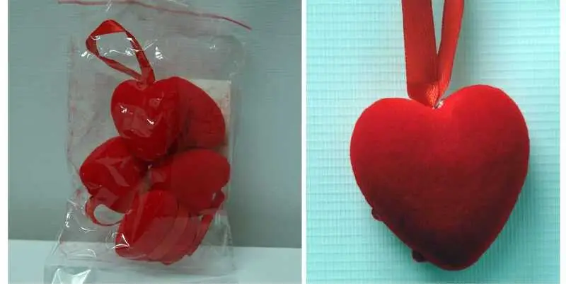 Набор Сердец 6 см (цена за 1 шт.)