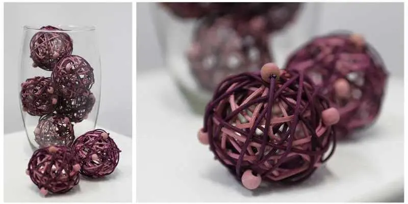 Набор шаров плетенных (ива) 