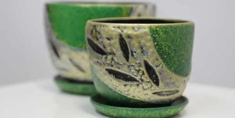 Цветной горшок керамика Laur Д19